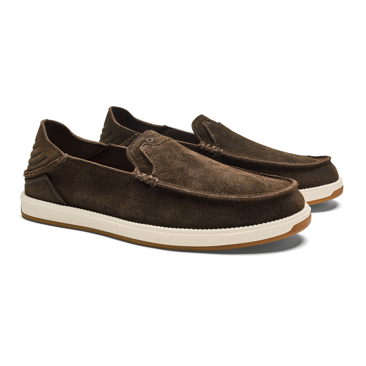 Kākaha Nia Men‘s Suede Slip-On Shoes - Dark Wood | Men OluKai sale