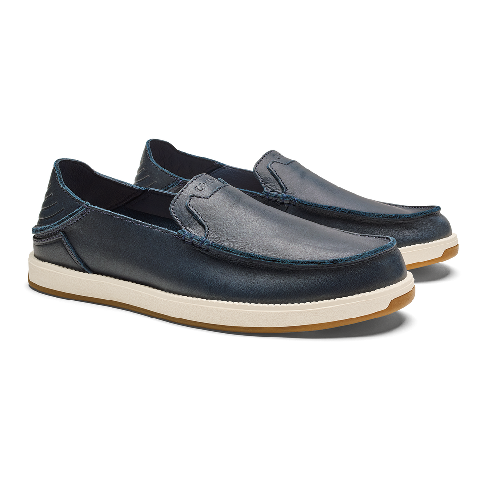 Kākaha Nia Men‘s Suede Slip-On Shoes - Mood Indigo | Men OluKai outlet