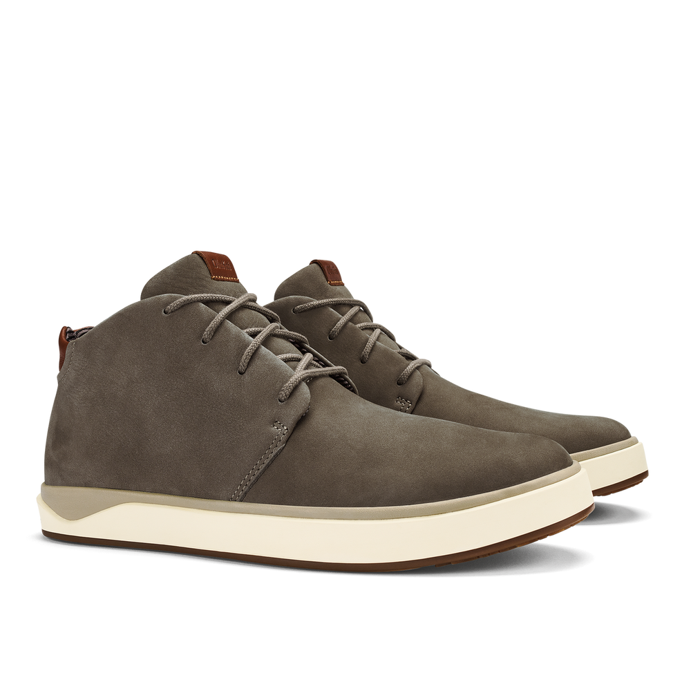 Papakū 'Ili Men’s Waterproof Leather Boots- Mustang | Men OluKai on sale