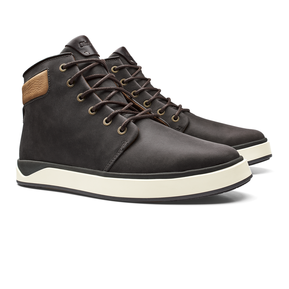 Kekaha Men’s Chukka Boots - Pavement / Off White | Men OluKai for sale