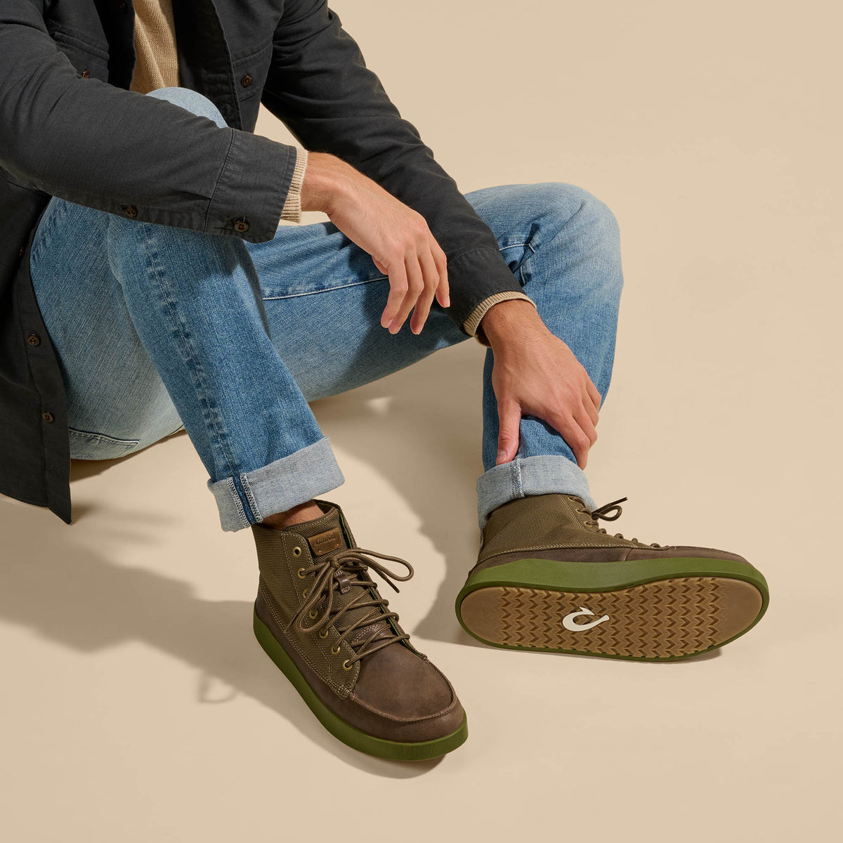 Mōlina Men’s Waterproof Leather Boots - Mustang Hanu | Men OluKai on sale