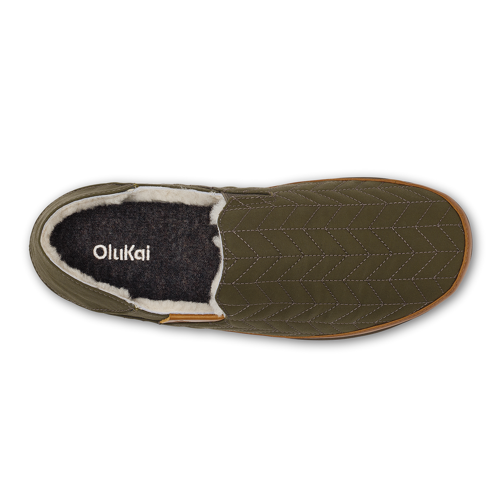Hanohano Men’s Waxed Canvas Slippers - Husk | Men OluKai online