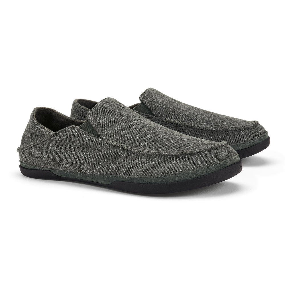 Moloā Hulu Men's Lightweight Slippers - Lava Rock | Men OluKai on sale