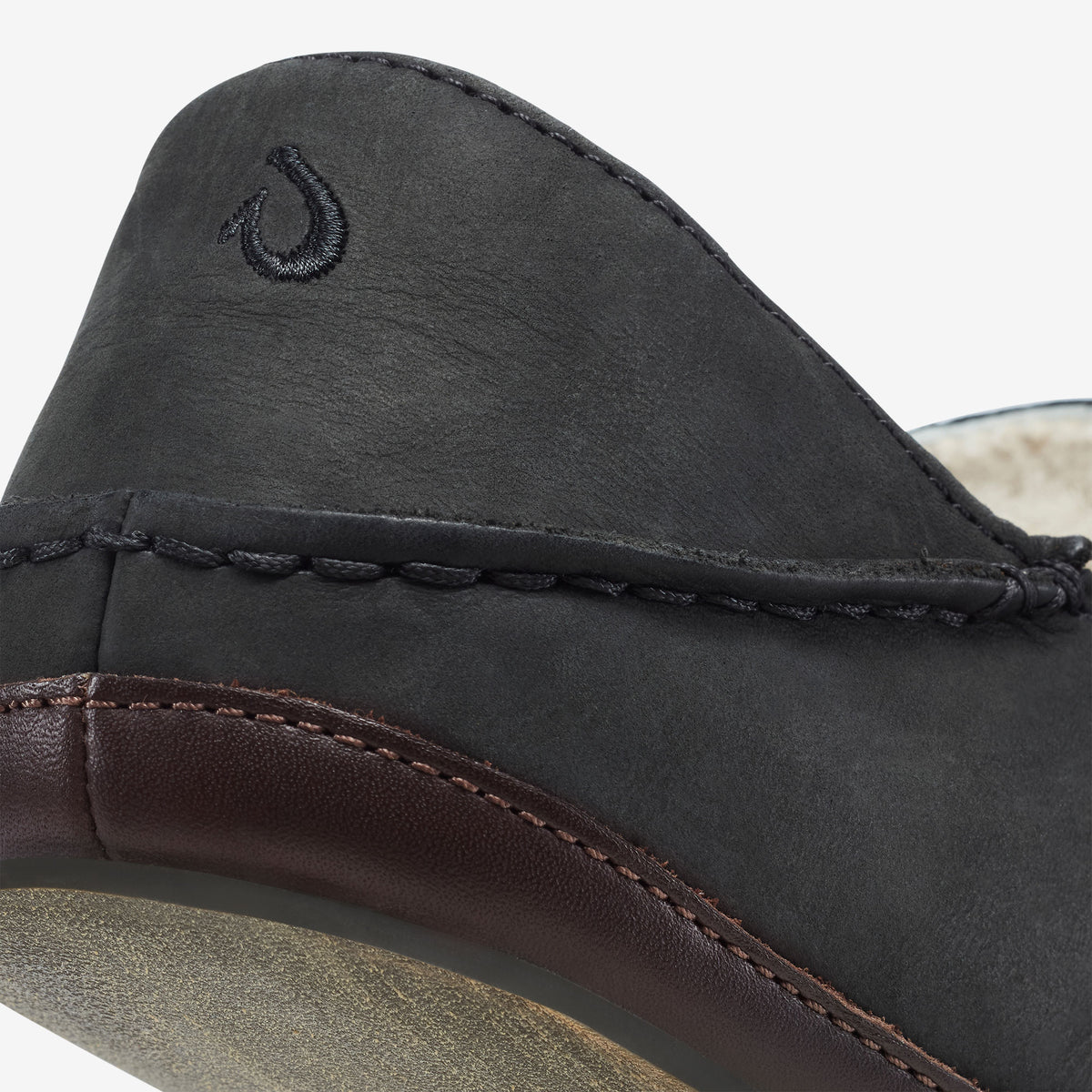 Moloā Slipper - Black / Dk Java | Men OluKai outlet