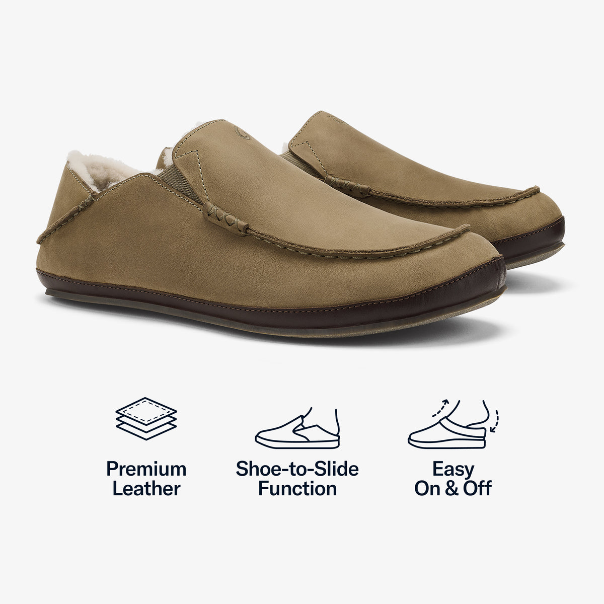 Moloā Slipper - Clay / Dk Java | Men OluKai for sale