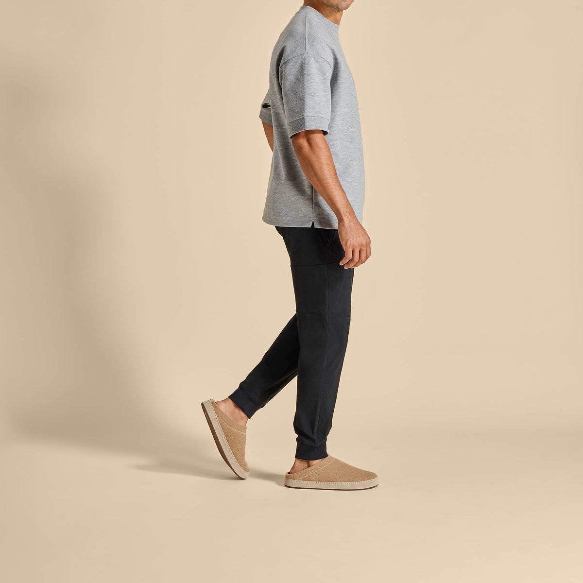 Hāmani Hulu Men’s Wool Mule Slippers - Oatmeal | Men OluKai sale