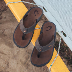 ‘Ohana Men's Beach Sandals - Dark Java / Ray | Men OluKai discount