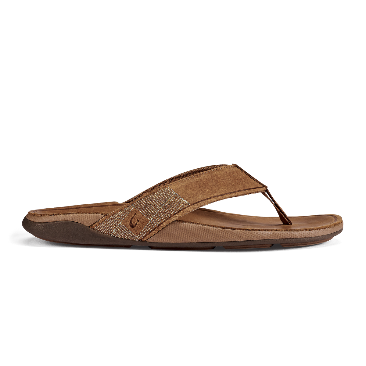 Tuahine Men's Waterproof Leather Beach Sandals - Toffee | Men OluKai on sale