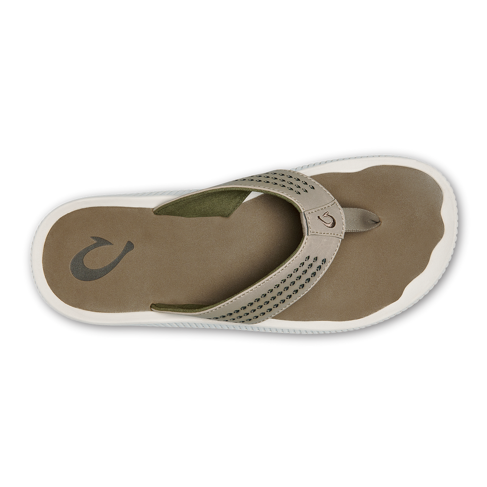 Ulele Men's Water-Ready Beach Sandals - Clay / Mustang | Men OluKai cheap