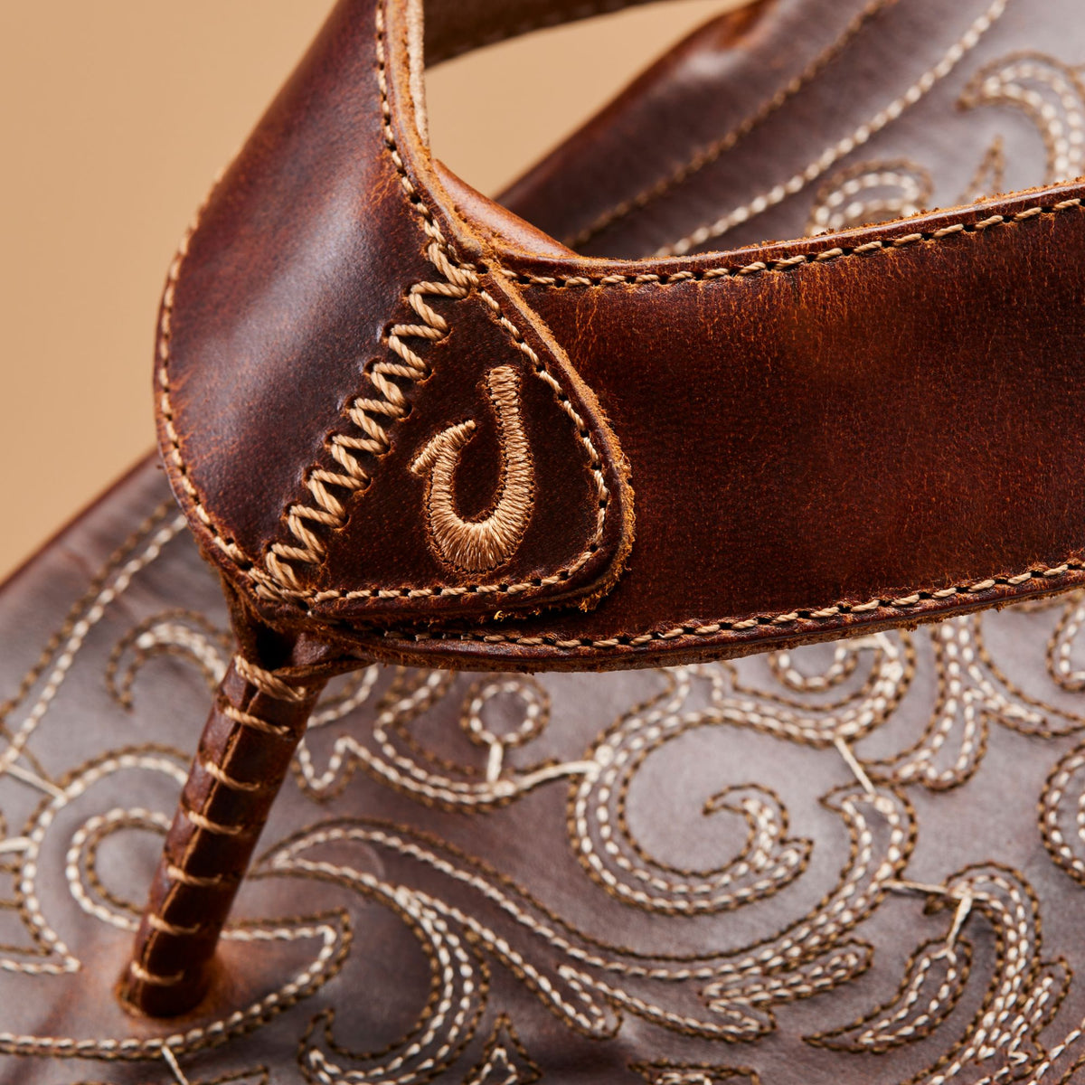 Mekila Men's Full-Grain Leather Beach Sandals - Natural | Men OluKai online