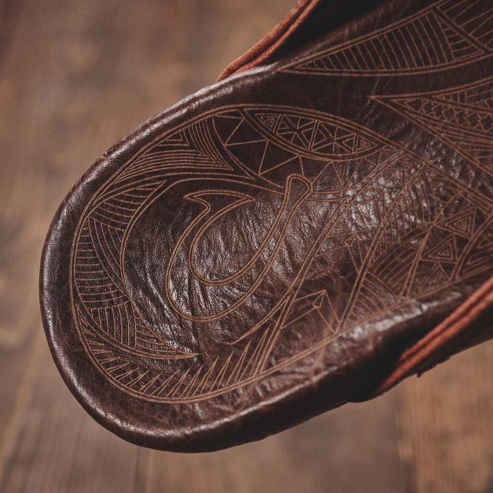 Hiapo - Rum / Dark Wood Men’s Leather Beach Sandals | Men OluKai for sale