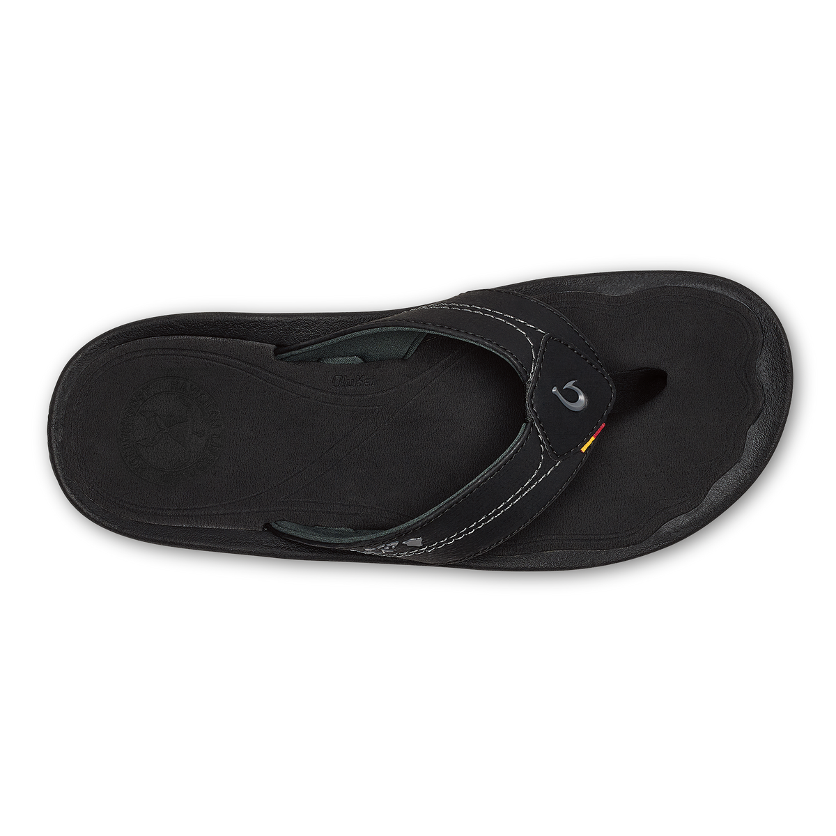 Kīpī Men’s Comfortable Beach Sandals - Black | Men OluKai outlet