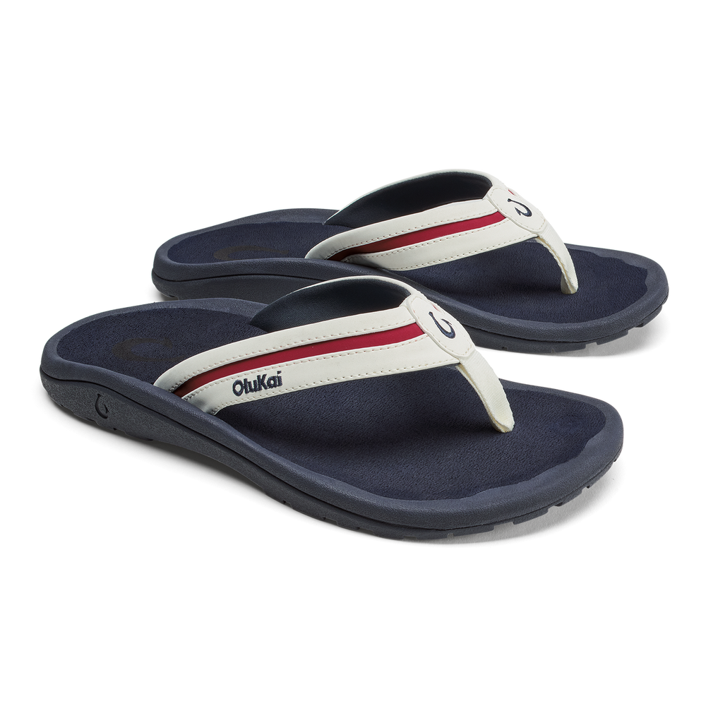ʻOhana Pālua - Bright White / Americana | Men OluKai for sale