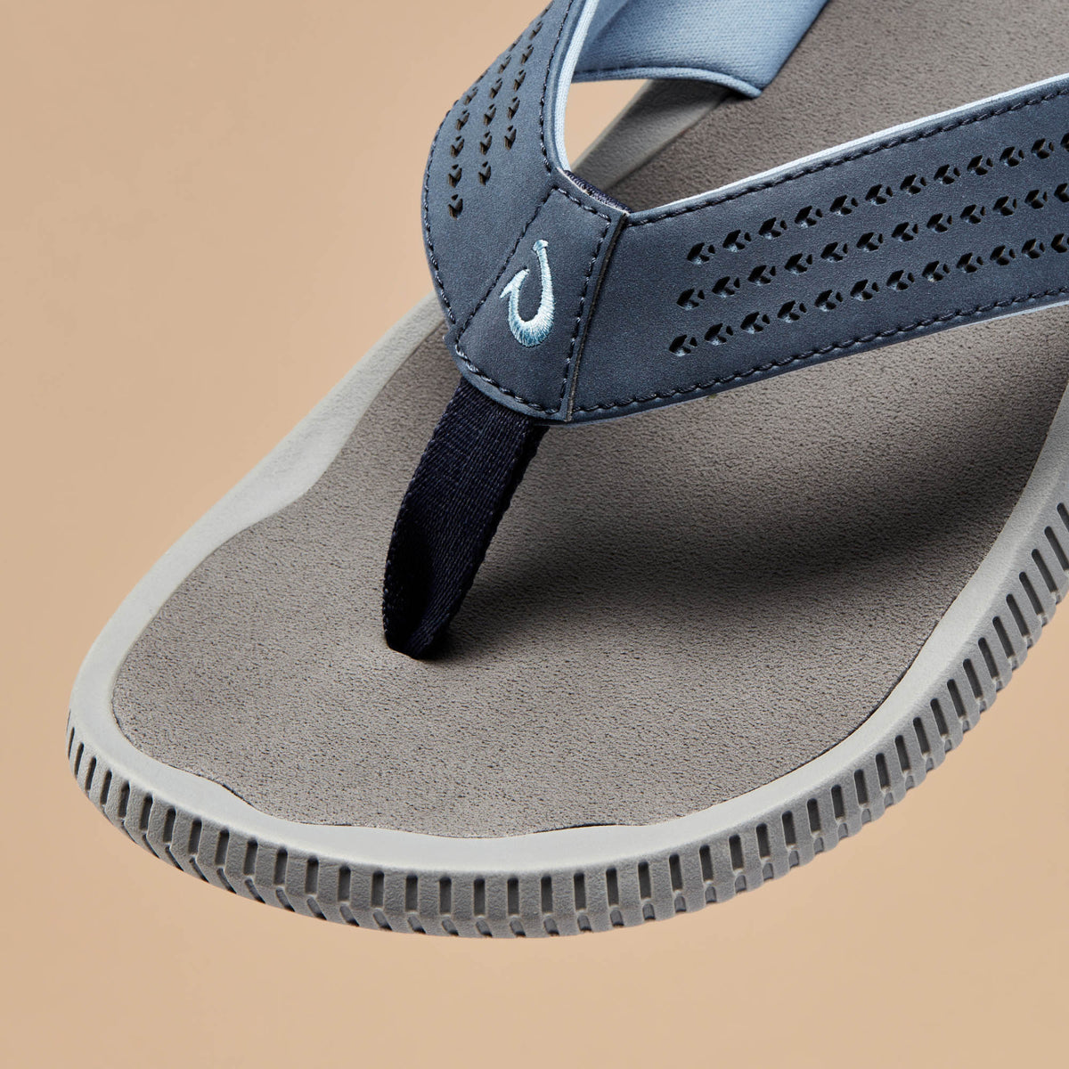Ulele Men's Beach Sandals - Blue Depth / Charcoal | Men OluKai discount