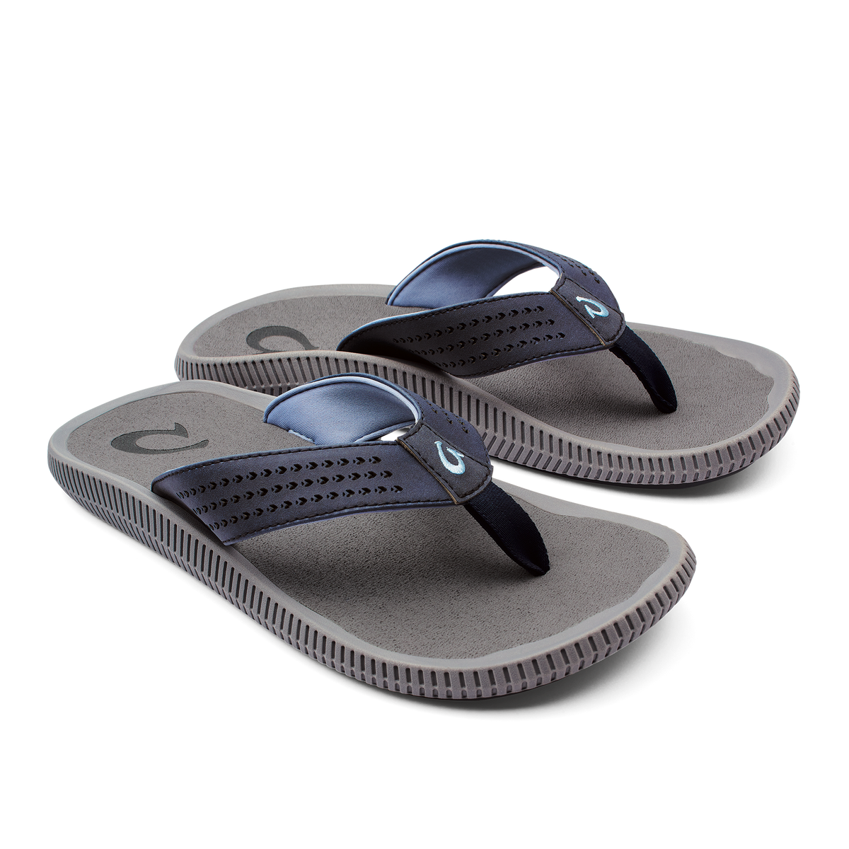 Ulele Men's Beach Sandals - Blue Depth / Charcoal | Men OluKai discount