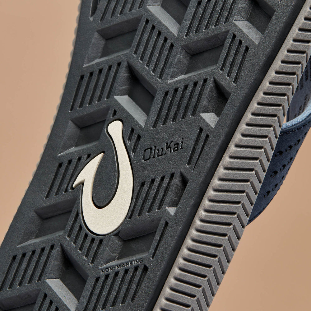 Ulele Men's Beach Sandals - Blue Depth / Charcoal | Men OluKai discount