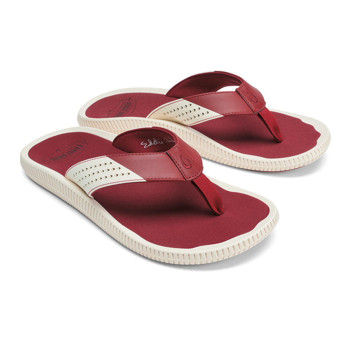 Ulele - Off White / Deep Red | Men OluKai cheap