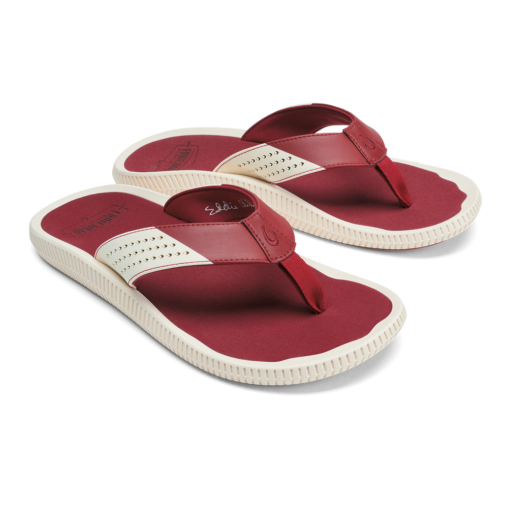 Ulele - Off White / Deep Red | Men OluKai cheap