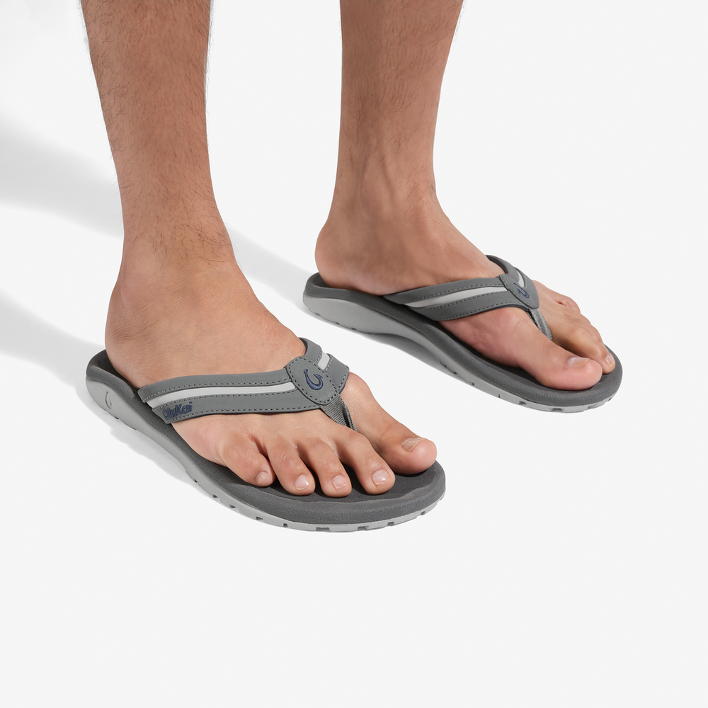 ʻOhana Palua - Cloud Grey / Rock | Men OluKai discount
