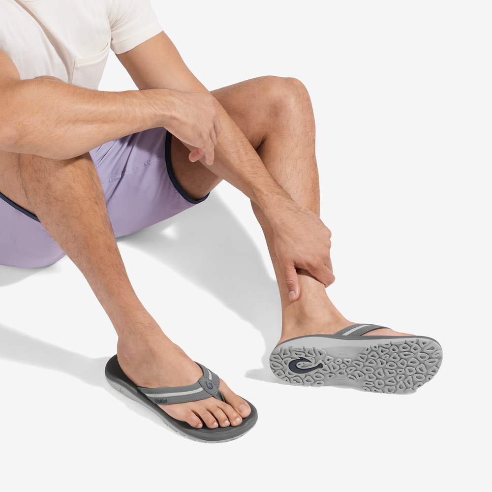 ʻOhana Palua - Cloud Grey / Rock | Men OluKai discount