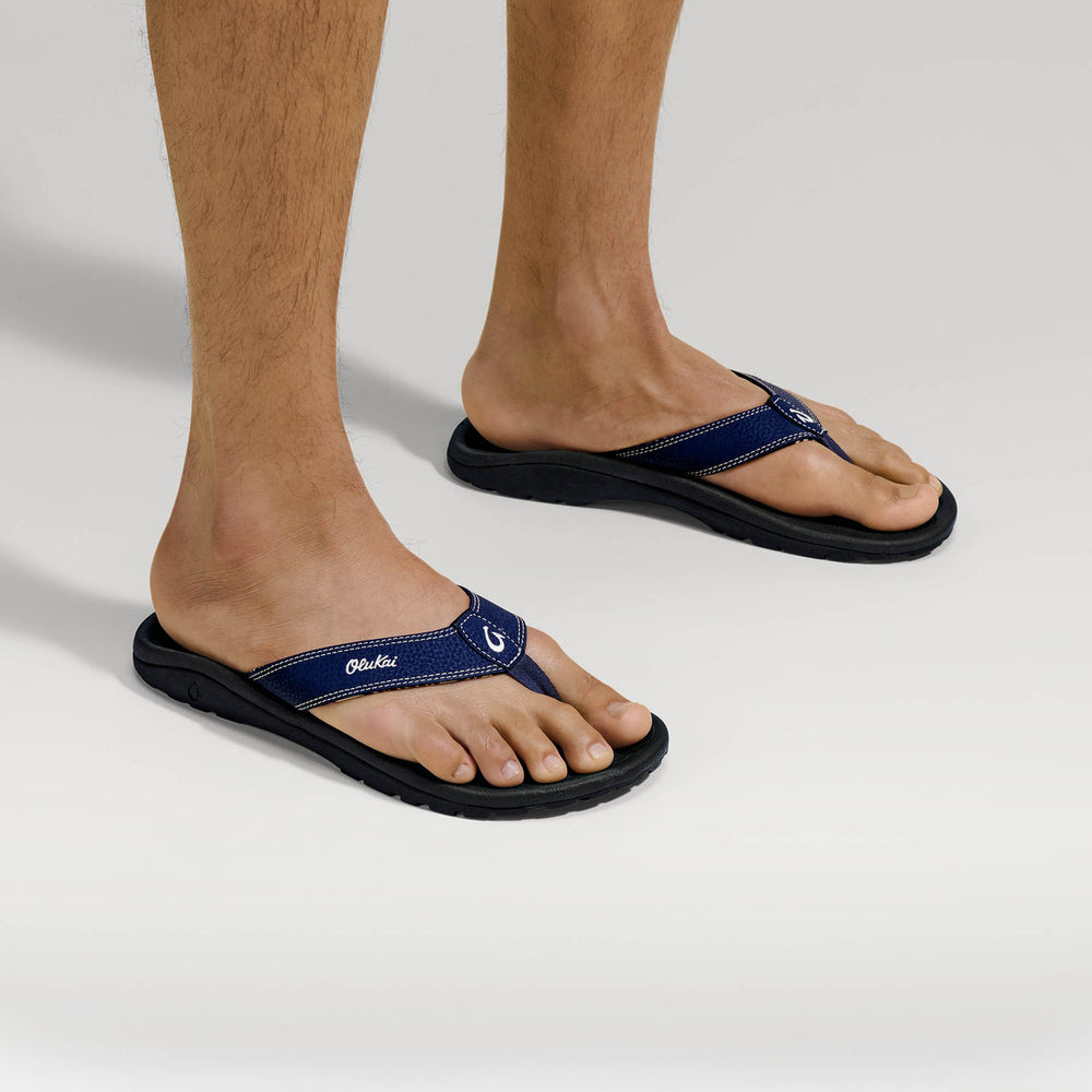 ‘Ohana Men's Beach Sandals - Navy / Onyx | Men OluKai cheap