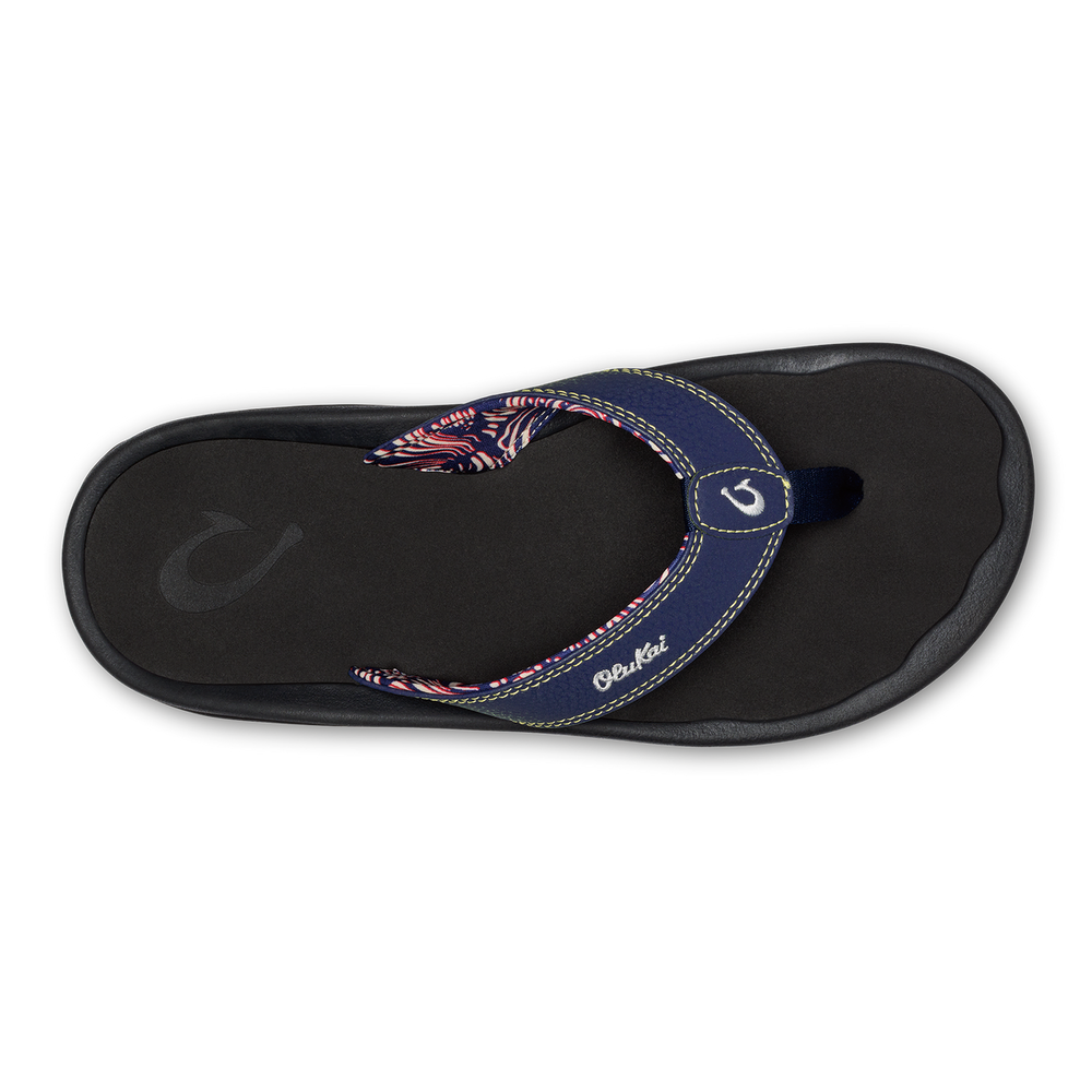 ‘Ohana Men's Beach Sandals - Navy / Onyx | Men OluKai cheap