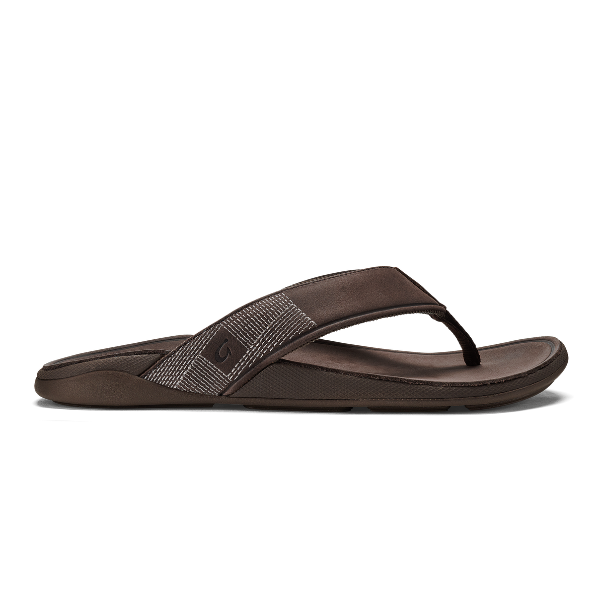 Tuahine Men's Waterproof Leather Beach Sandals - Dark Wood | Men OluKai near me