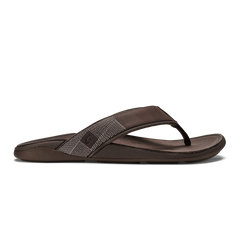 Tuahine Men's Waterproof Leather Beach Sandals - Dark Wood | Men OluKai near me