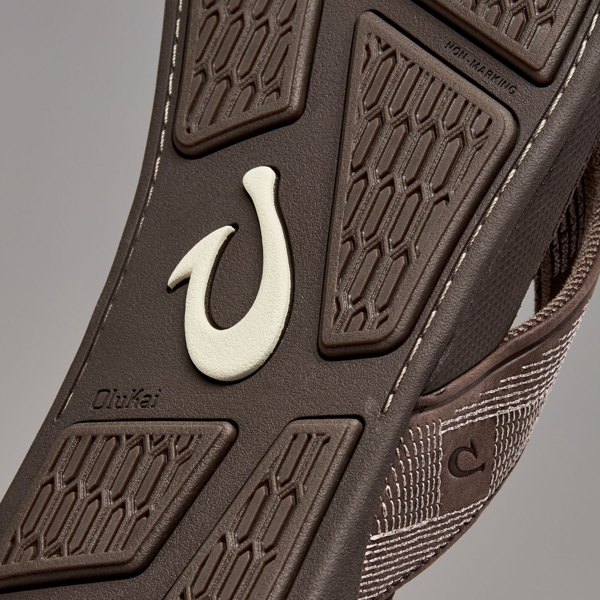 Tuahine Men's Waterproof Leather Beach Sandals - Dark Wood | Men OluKai near me