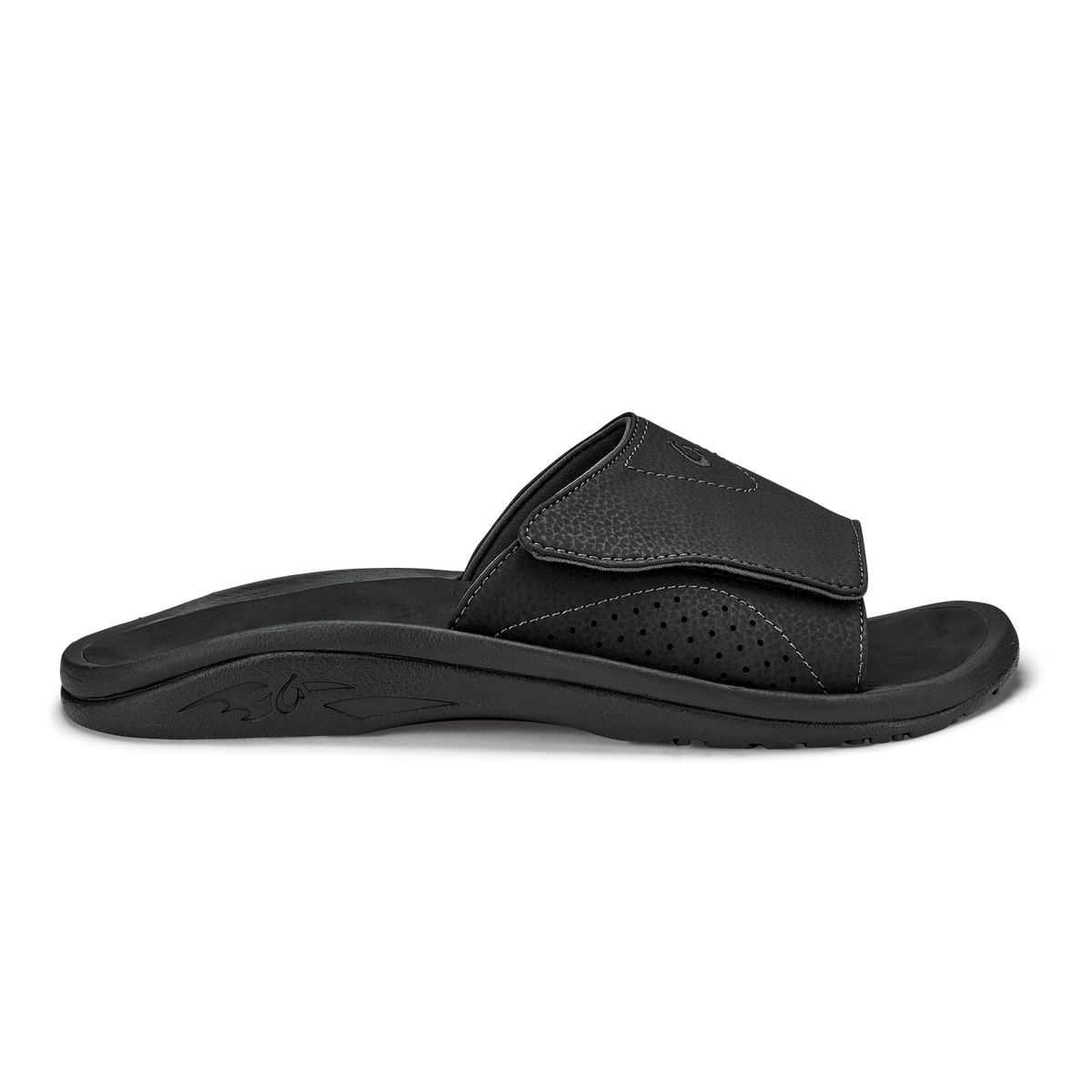 Nalu Slide Men's Beach Slide Sandals - Black | Men OluKai online