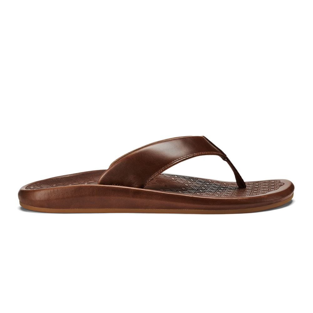‘Ilikai Men‘s Leather Sandals - Toffee | Men OluKai online