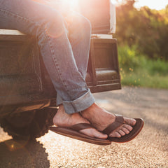 ‘Ilikai Men‘s Leather Sandals - Toffee | Men OluKai online