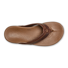 Hiapo -Dark Java / Toffee Men’s Leather Beach Sandals | Men OluKai for sale