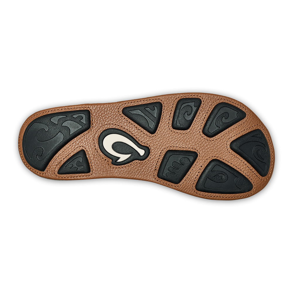 Hiapo -Dark Java / Toffee Men’s Leather Beach Sandals | Men OluKai for sale