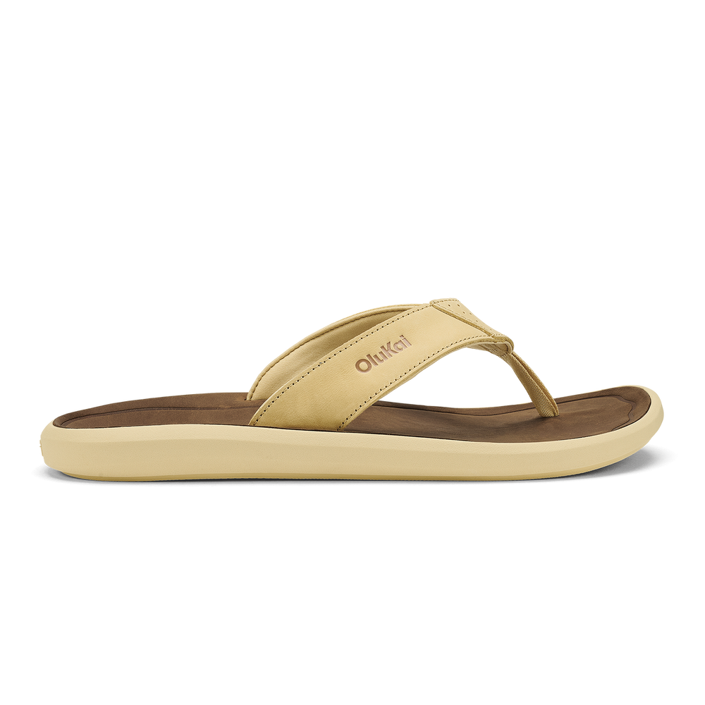 Pili Men’s Waterproof Leather Sandals - Toasted Coconut / Tan | Men OluKai cheap