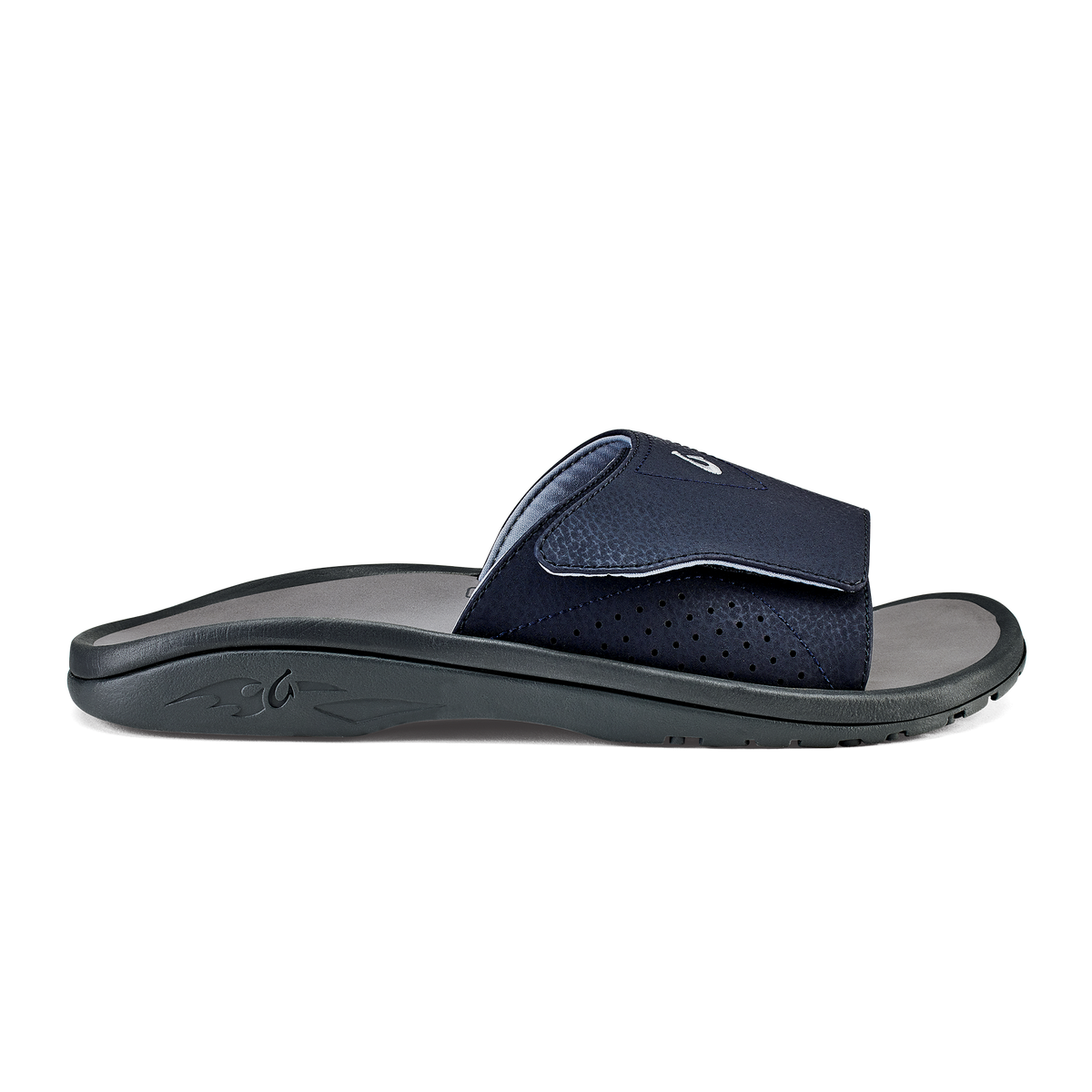 OluKai Nalu Slide - Trench Blue / Charcoal | Men's Sandals | Men OluKai discount