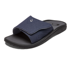 OluKai Nalu Slide - Trench Blue / Charcoal | Men's Sandals | Men OluKai discount