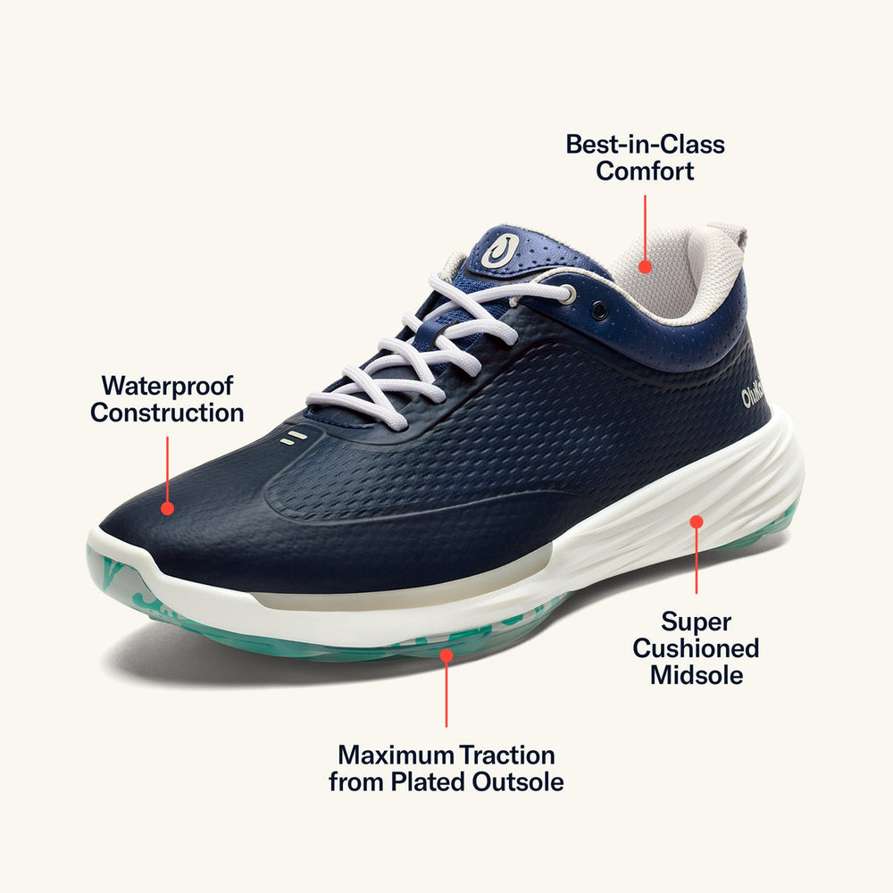 Mākena Men’s Waterproof Golf Shoes - Mood Indigo | Men OluKai online