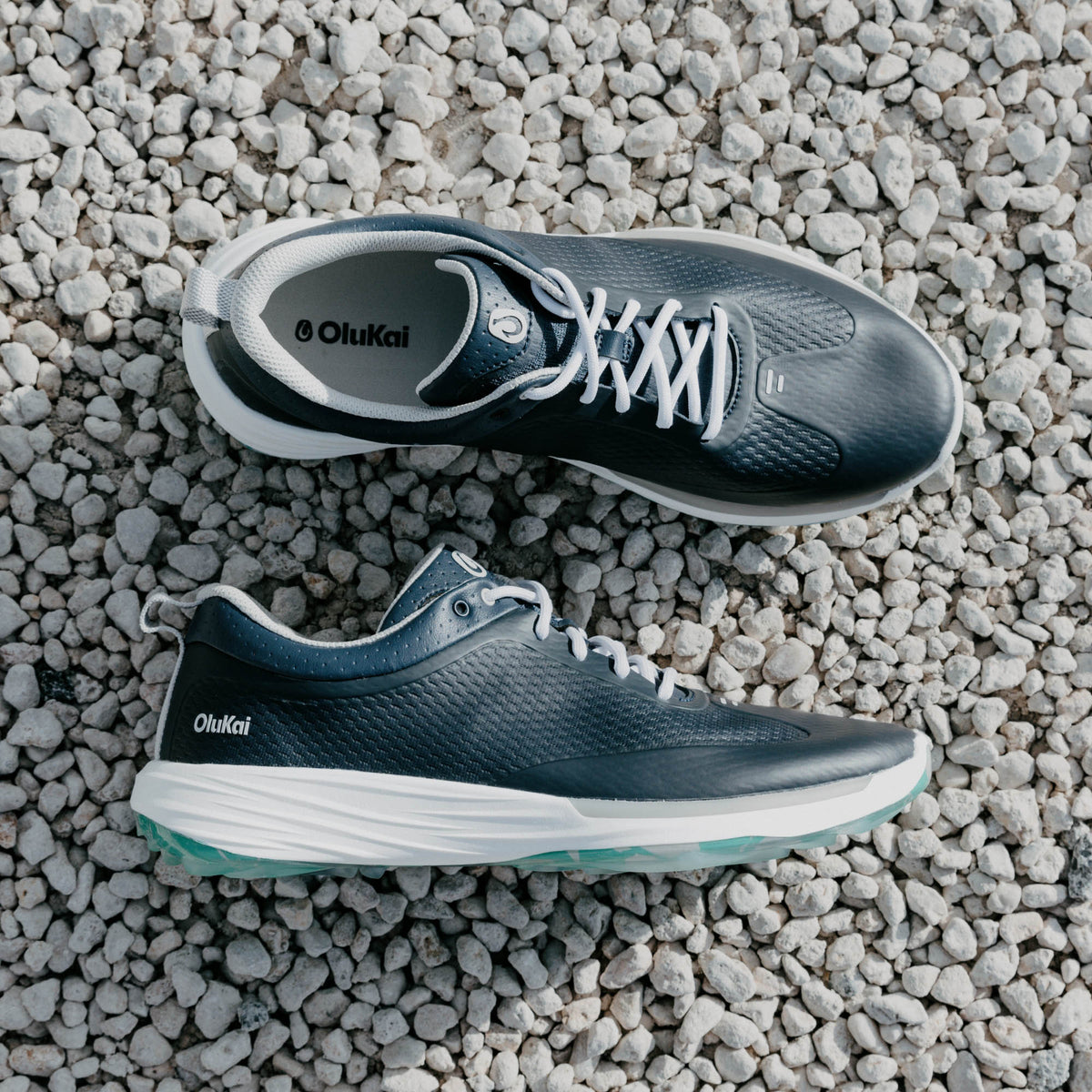 Mākena Men’s Waterproof Golf Shoes - Mood Indigo | Men OluKai online