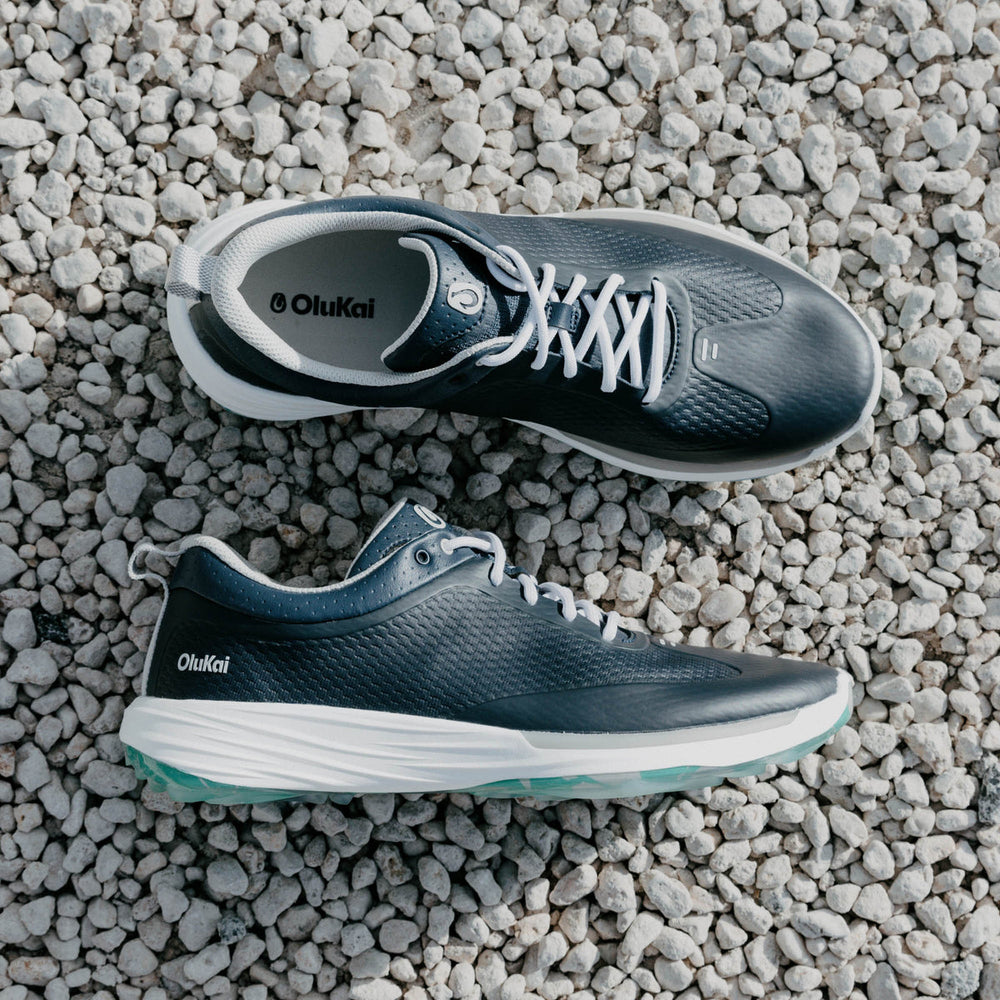 Mākena Men’s Waterproof Golf Shoes - Mood Indigo | Men OluKai online