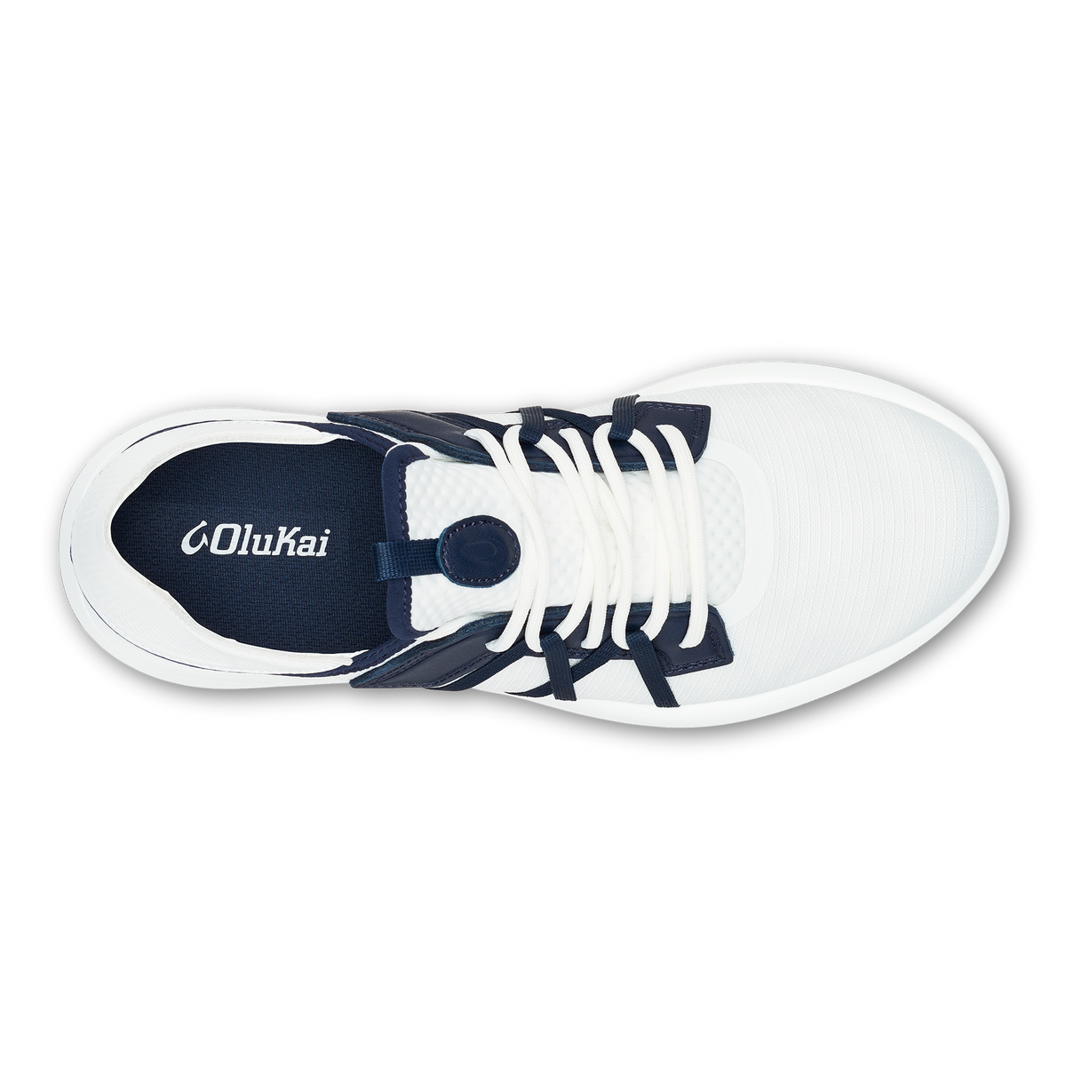 Manele Men’s Breathable Golf Shoes - Bright White / Mood Indigo | Men OluKai on sale