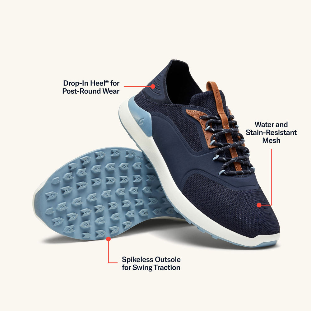 OluKai Kā‘anapali Men’s Golf Shoe - Trench Blue / Sea Ice | Men OluKai cheap