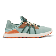 Manele Men’s Breathable Golf Shoes - Pale Moss / Molten Orange | Men OluKai sale