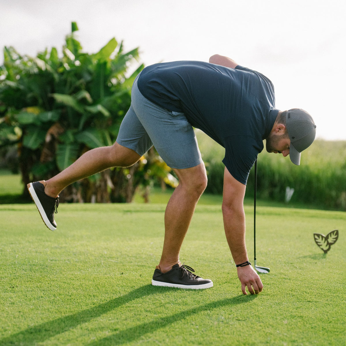 Wai‘alae Men’s Waterproof Leather Golf Shoes - Black | Men OluKai online