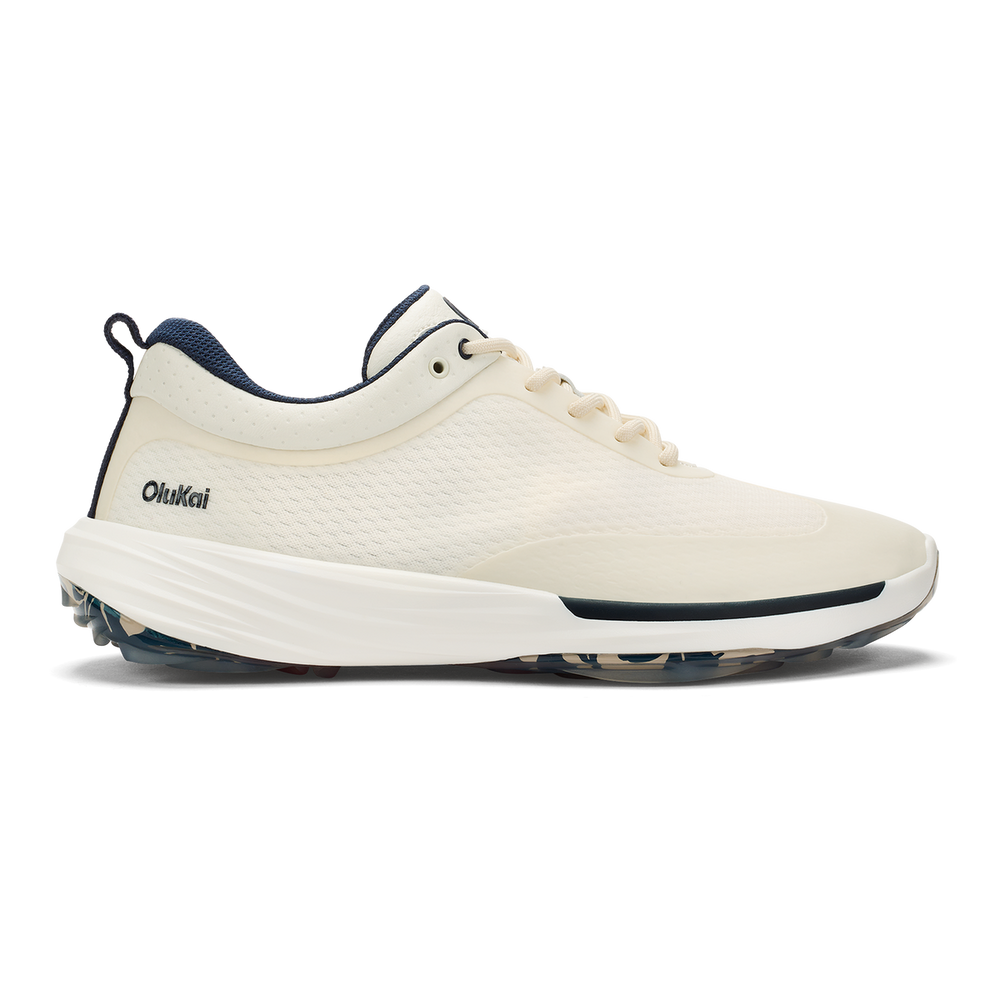 Mākena Men’s Waterproof Golf Shoes - White Sand | Men OluKai for sale