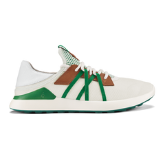 Manele Men’s Breathable Golf Shoes - White / Bamboo | Men OluKai discount