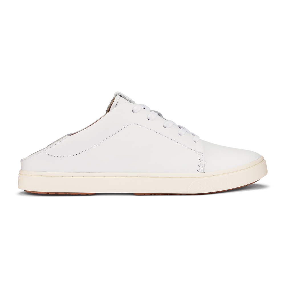 Pehuea Lī ‘Ili Women's Leather Sneakers - White | Women OluKai sale