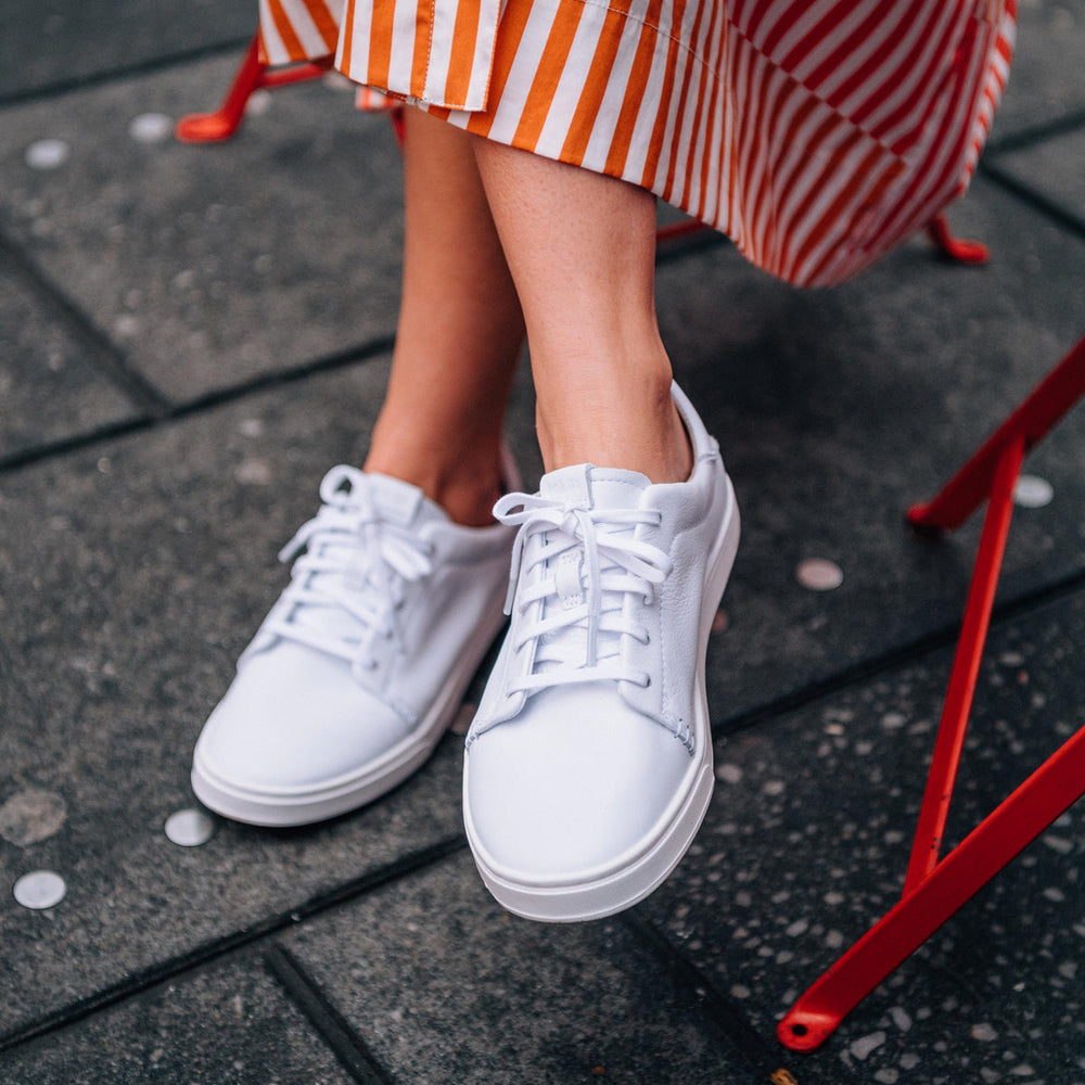 Pehuea Lī ‘Ili Women's Leather Sneakers - White | Women OluKai sale