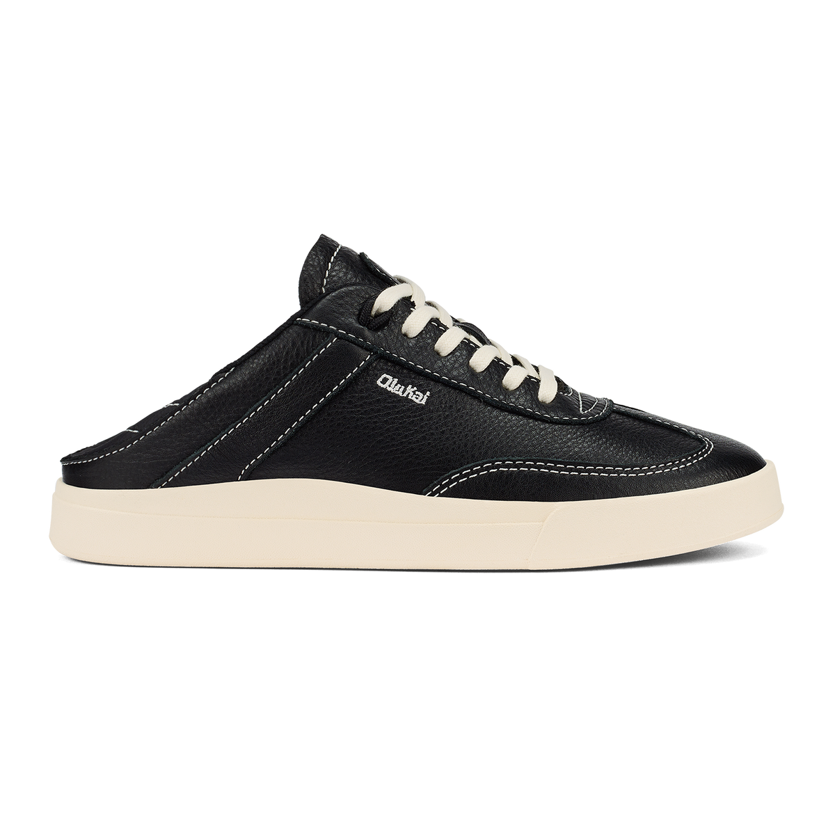 Hā‘upu Women’s Leather Sneakers - Onyx | Women OluKai for sale