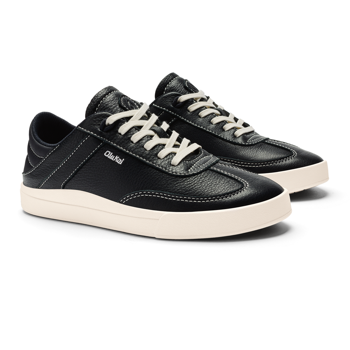 Hā‘upu Women’s Leather Sneakers - Onyx | Women OluKai for sale